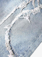 Theprecipice High Street Washed Distressed Denim Shorts - 2100