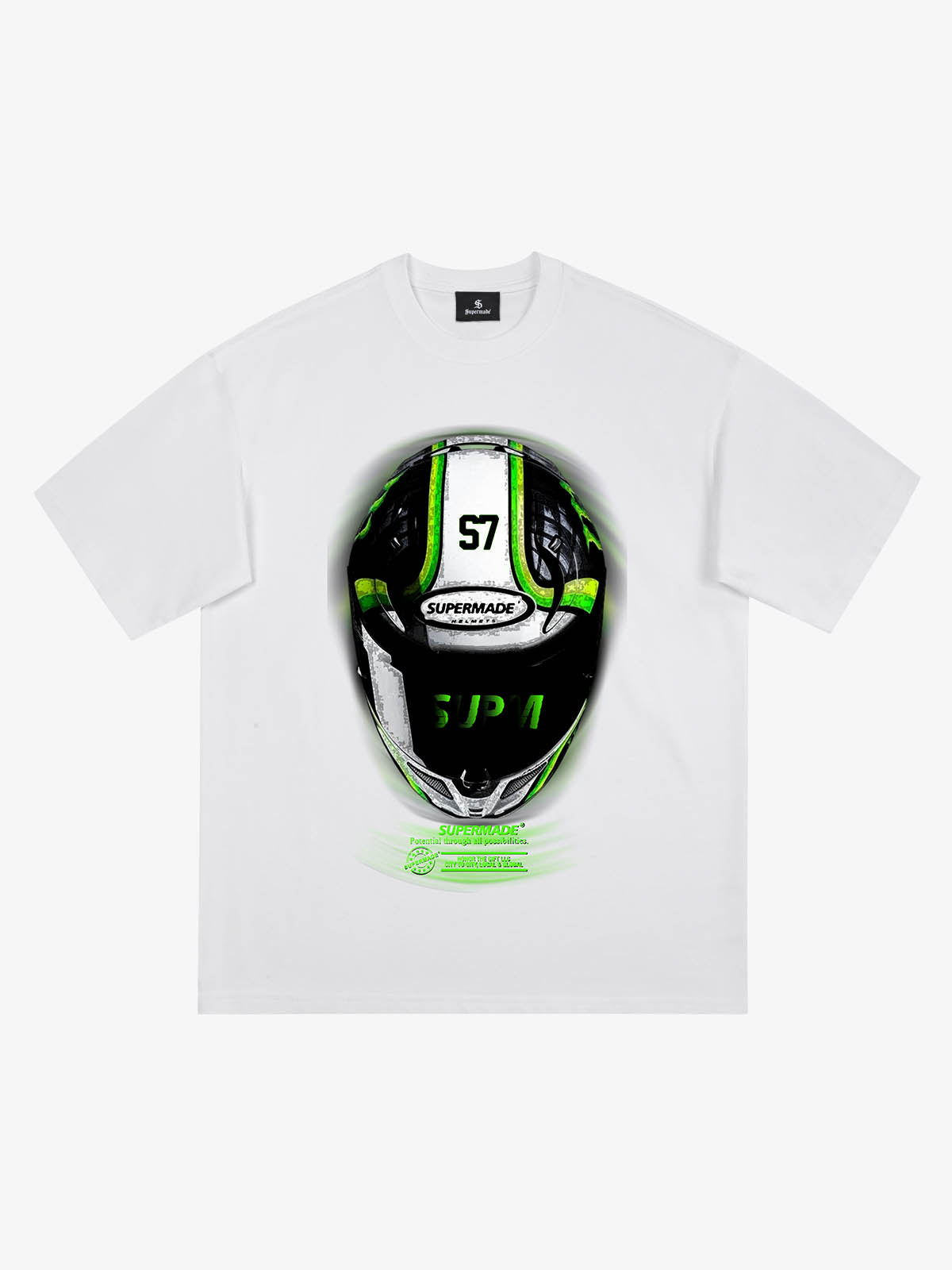 Motorcycle Helmet Graphic T-Shirt