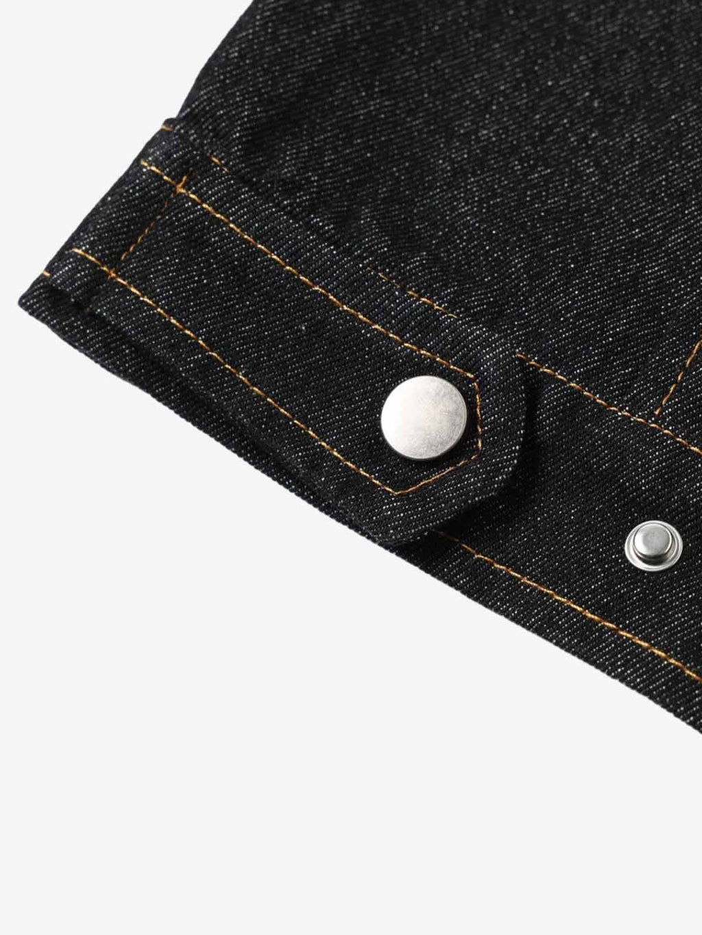 Stand Collar Clasp Detail Denim Jacket