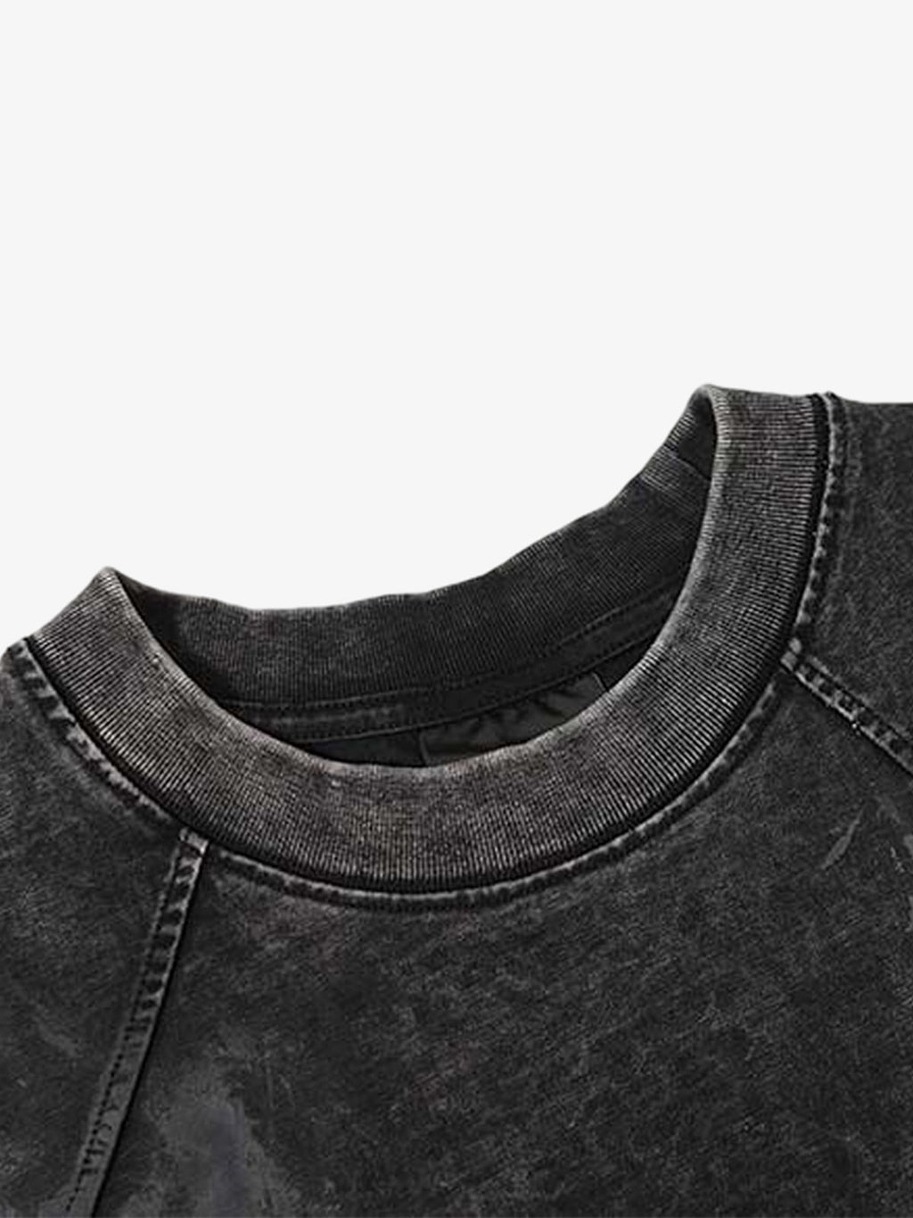 Vintage Washed Panel Seam Oversized T-Shirt