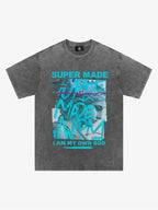 precipice Blue Art Graffiti Pattern T-Shirt