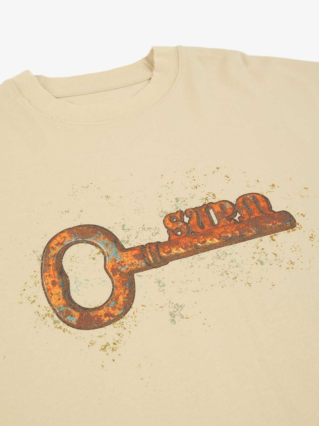 precipice Rusty Metal Key Print T-Shirt