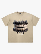 Spiked Teeth Graphic T-Shirt