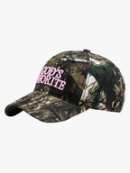 Classic Camo “God’s Favorite” Embroidery Curved Brim Baseball Cap