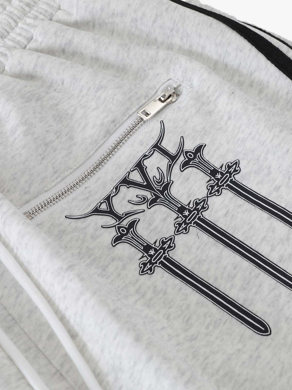 Crest & Sword Graphic Side Stripe Sweatpants
