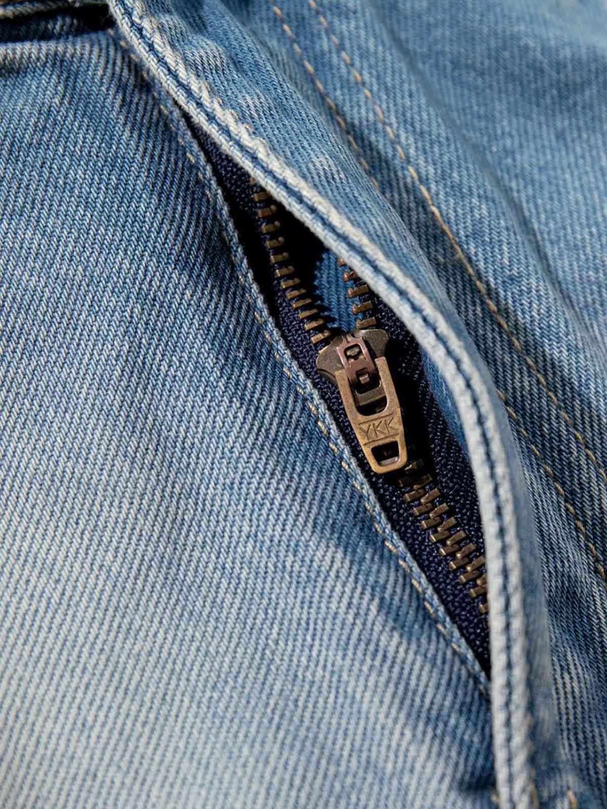Bleach Wash Wide Leg Denim Jeans