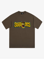 Street Graffiti Trendy Tiger Head Font T-Shirt
