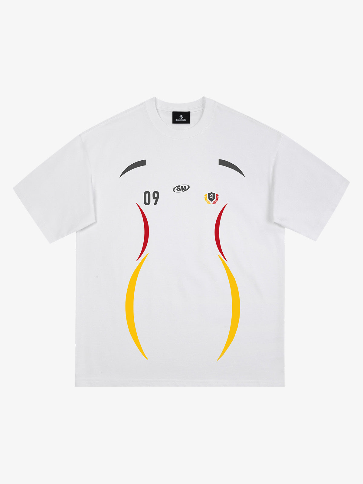 Retro 09 Graphic Crest Print T-Shirt