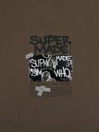 Streetwear Graffiti Character Collage Graphic T-Shirt