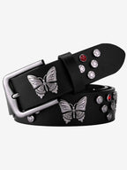 Vintage Butterfly & Star Studded Punk Belt