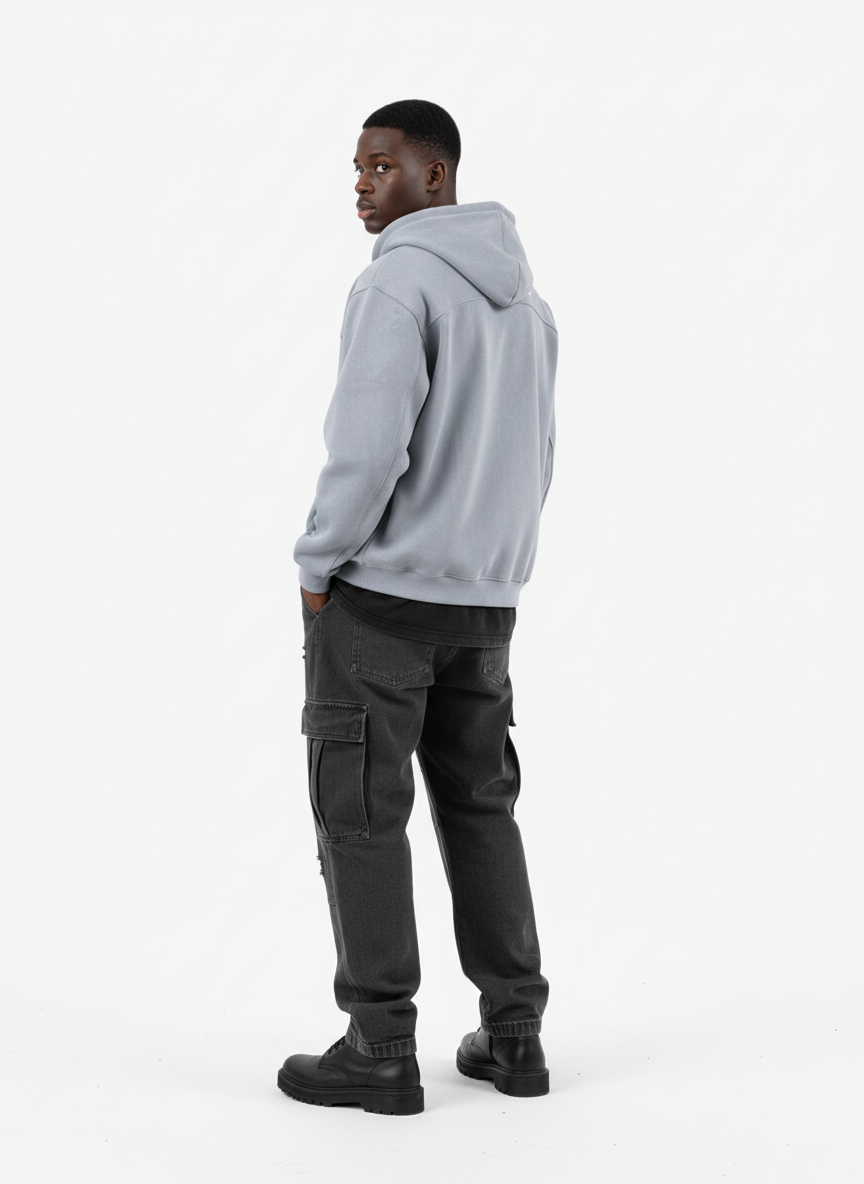Vintage Suede Letter Embroidered Cropped Zip Up Hoodie