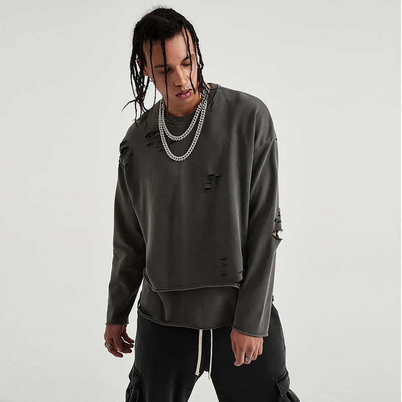 Vintage Oversized Sweatshirt — styling shot