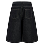 Wide Loose Denim Shorts — detail shot