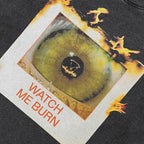 Graphic Retro Black Eye Washed T-Shirt — detail shot