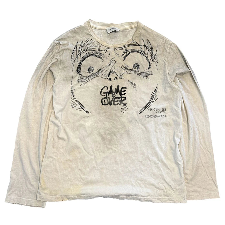 Punk Anime Graphic Oversized T-Shirt — styling shot