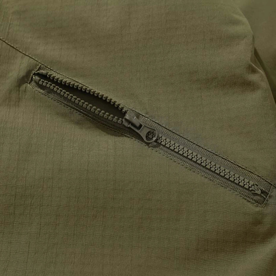Loose Puffer Jacket — fabric close-up