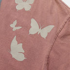 Retro Shadow Butterfly Washed T-Shirt — styling shot