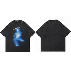 Art Vintage Black Washed T-Shirt — styling shot