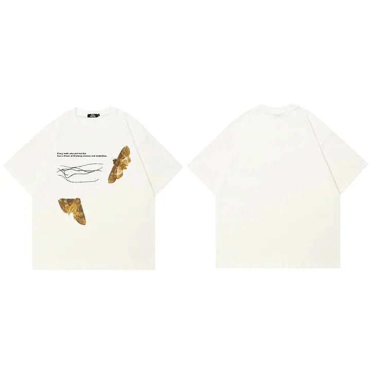 Beige Graphic T-Shirt — styling shot