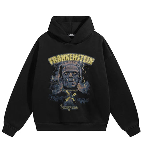 Vintage Graphic Hoodie — fabric close-up