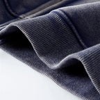 Vintage Print Oversized Jacket — fabric close-up