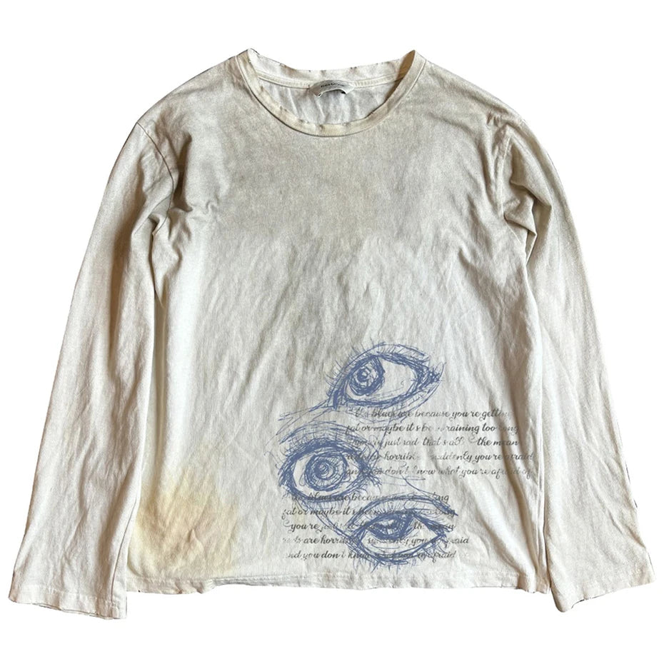 Vintage Oversized Long Sleeve Tee — back view