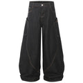 Denim Wide Leg Jeans — styling shot