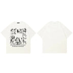 Dog White Graphic T-Shirt — styling shot