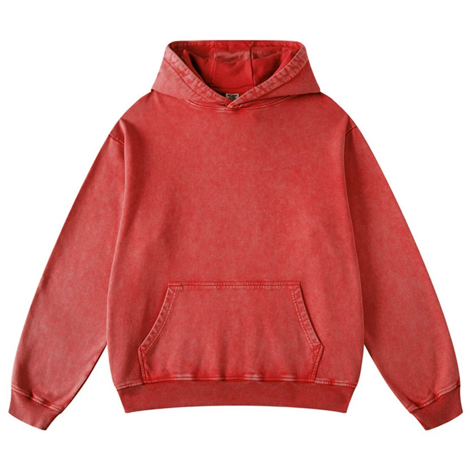 Vintage Print Oversized Hoodie — full look