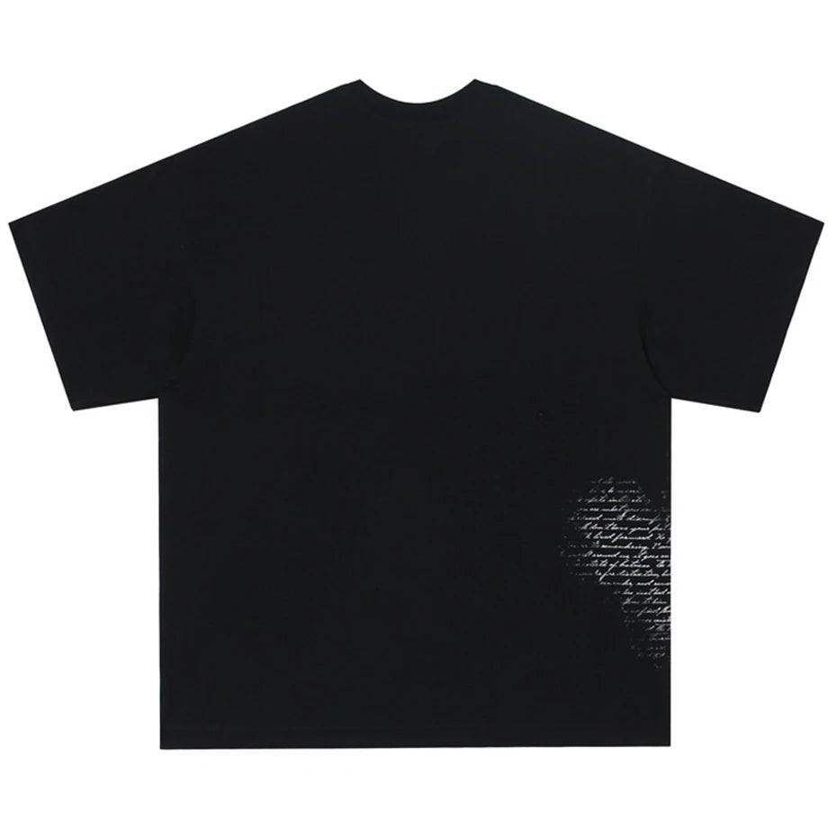 Y2K Black Eye Graphic Loose T-Shirt — front view