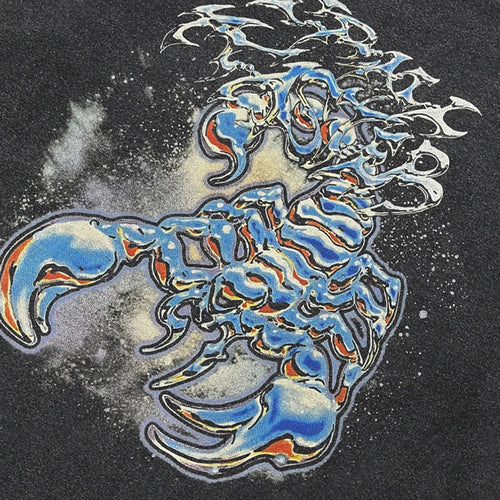 Black Scorpion Faded T-Shirt — front view