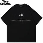 Black Astronaut Graphic T-Shirt — front view
