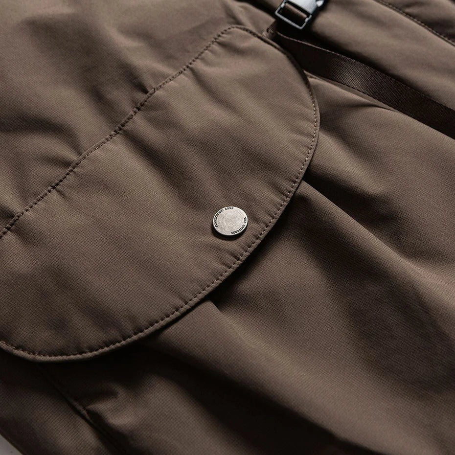 White Padded Oversized Puffer Jacket — fit shot