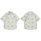 Duck Egg Graphic Hawaiian Shirt — side view