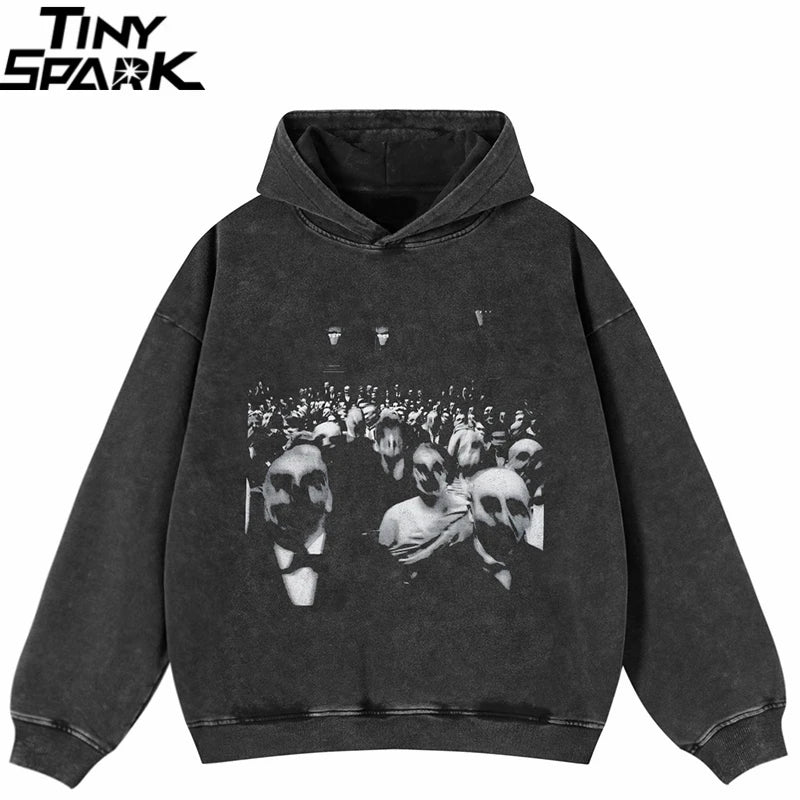 Car Black Graphic Oversized Hoodie — front view
