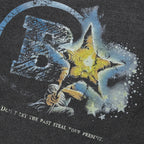 Retro Black Star Washed T-Shirt — detail shot