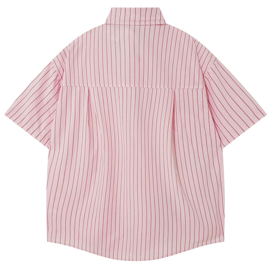 Shirts Cat Graphic Oversized Shirt — front view
