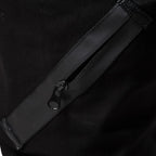 Techwear Black Zip Cargo Pants — detail shot