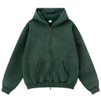 Hoodies Vintage Hooded Oversized Jacket — front view