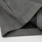 Y2K Striped Suede Oversized T-Shirt — fabric close-up