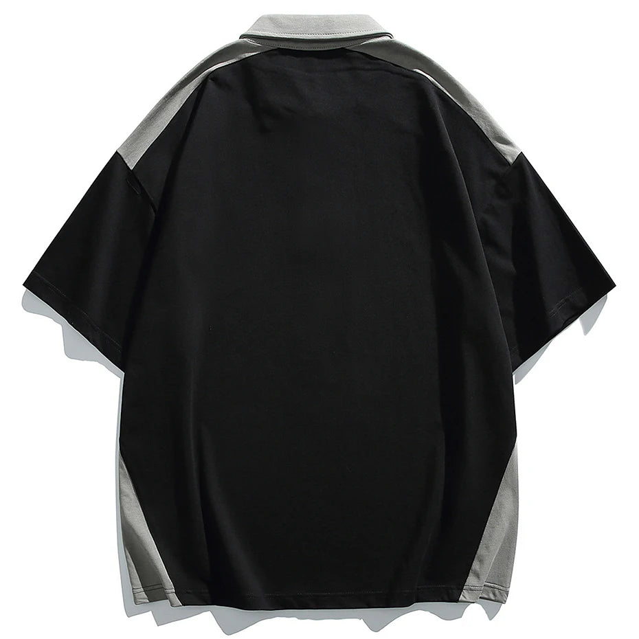 Color Block Oversized T-Shirt — front view