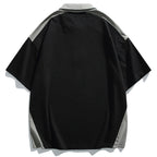 Color Block Oversized T-Shirt — front view