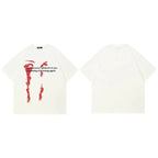 White Eye Graphic T-Shirt — fabric close-up