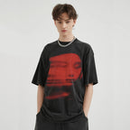 Vintage Black Face Washed T-Shirt — back view