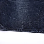 Jeans Vintage Blue Loose Denim Shorts — fabric close-up