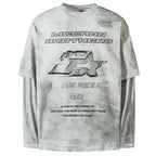 Vintage Washed Oversized Long Sleeve Tee — styling shot