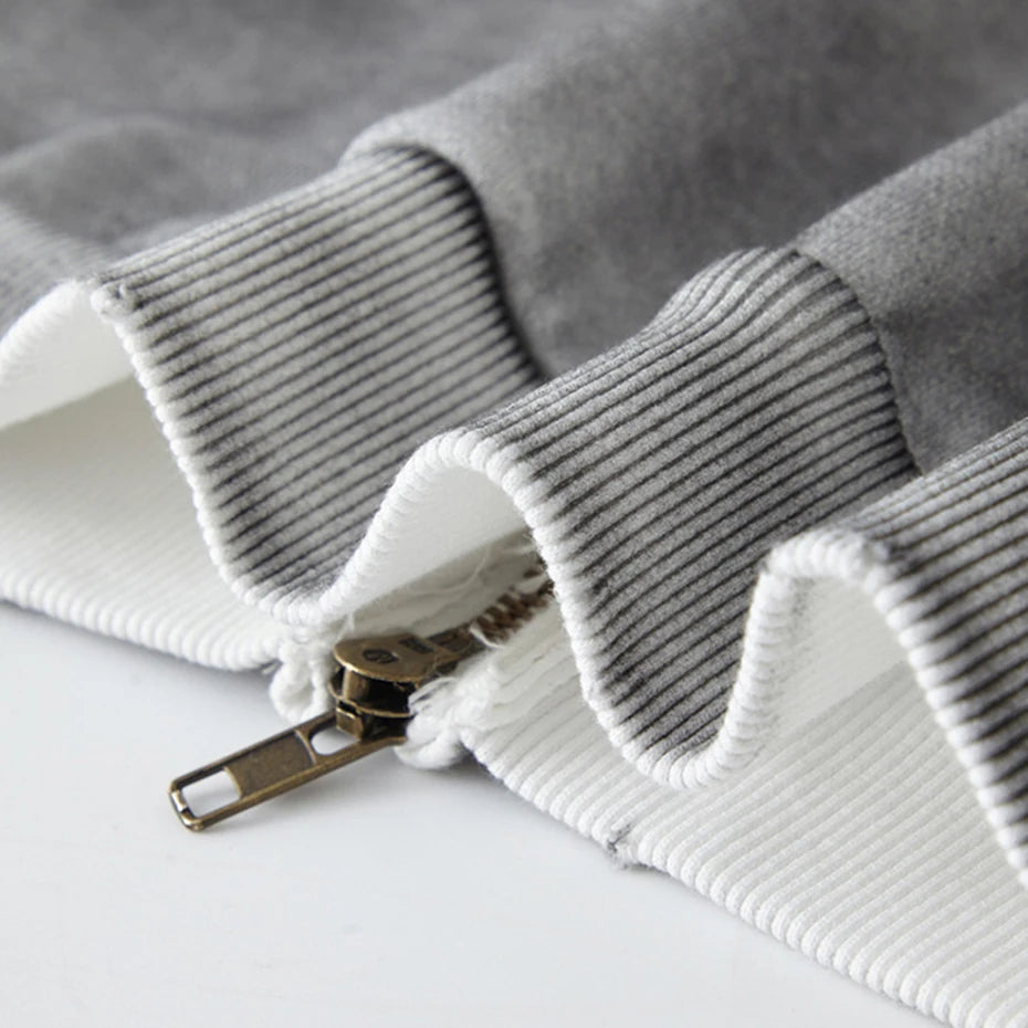 Vintage Hooded Loose Coat — fit shot
