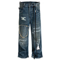 Vintage Ripped Denim Baggy Jeans — styling shot