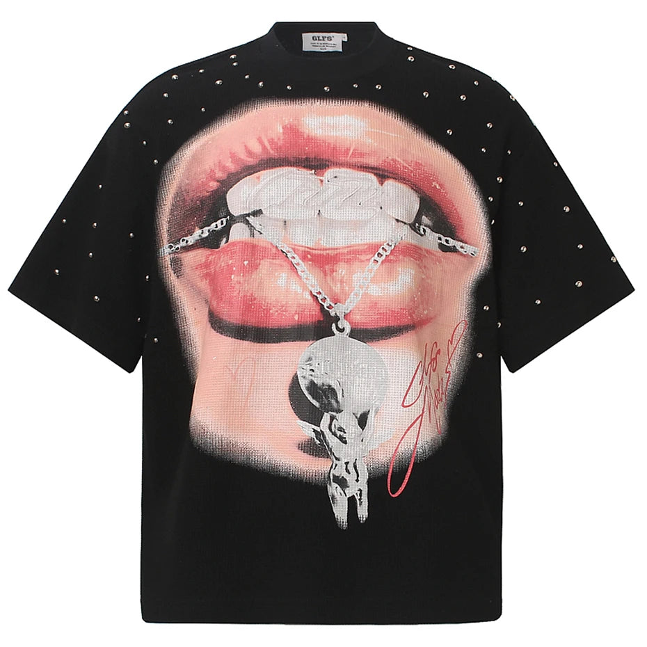 Punk Graphic Oversized T-Shirt — styling shot
