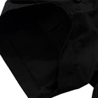 Black Loose Cargo Shorts — fabric close-up
